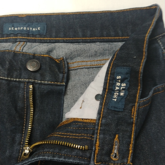 Aeropostale Slim Straight Jeans dark wash 29/30.5 - Picture 2 of 6